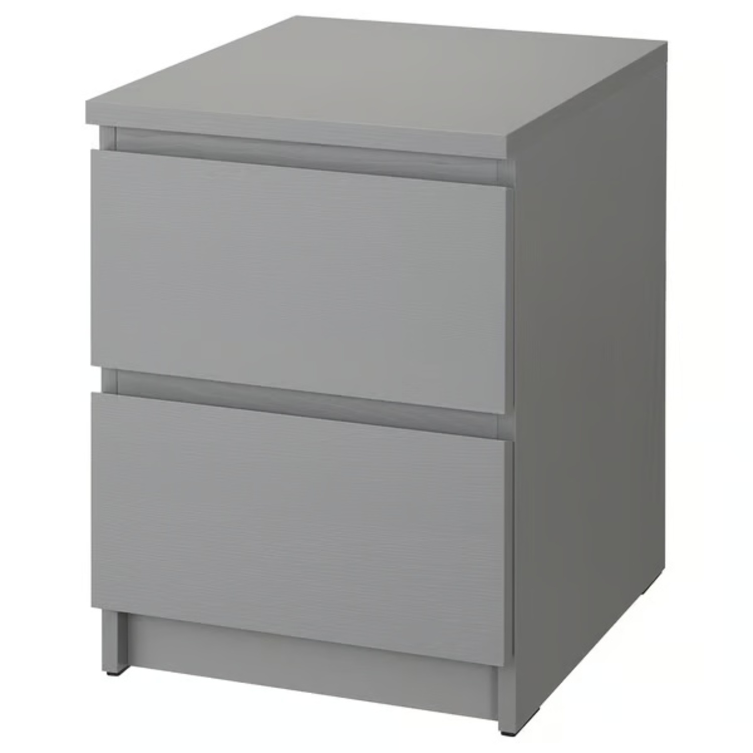 IKEA Malm Light Gray Wood Nightstand - image-4