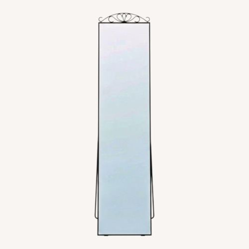 Used IKEA KARMSUND Black Metal Wall Mirror for sale on AptDeco