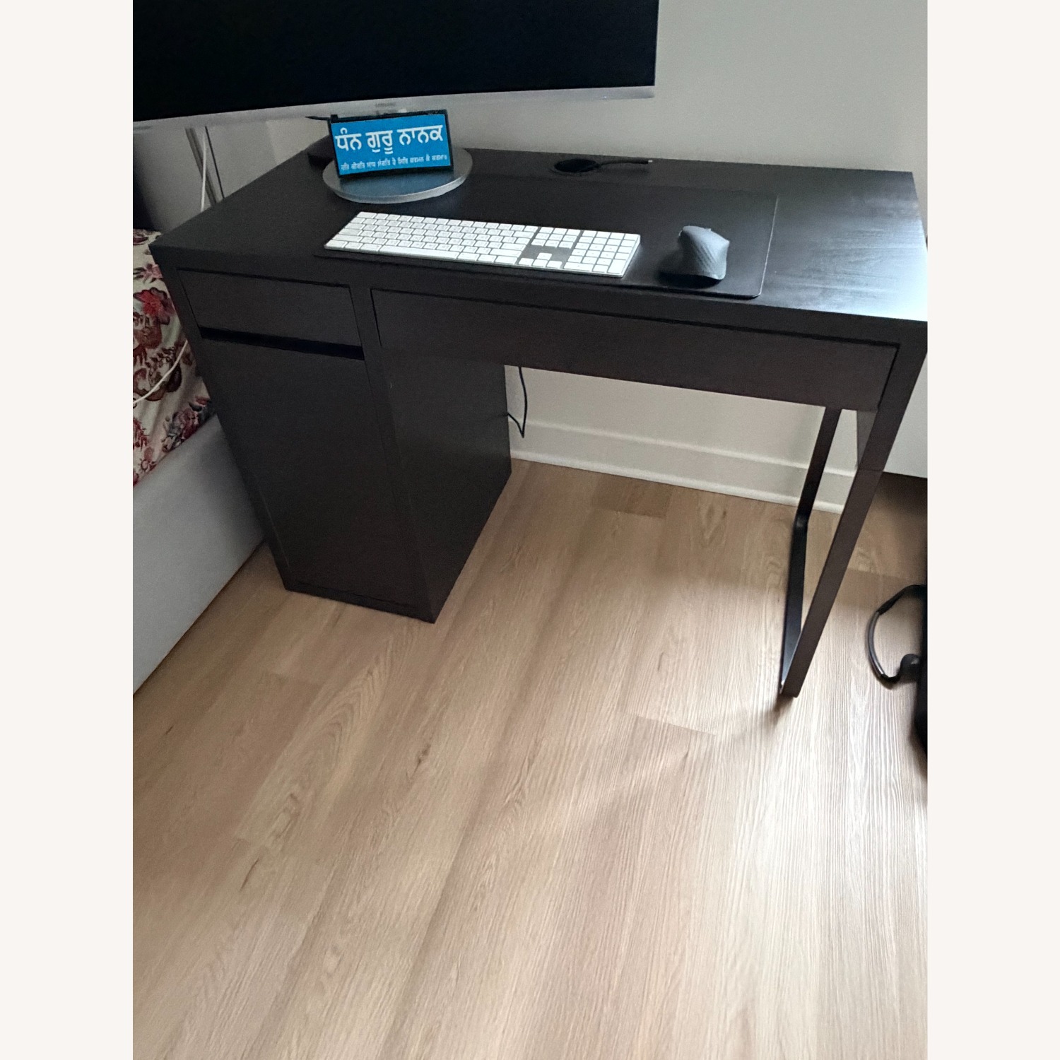 IKEA Micke Black Wood Desk - image-3