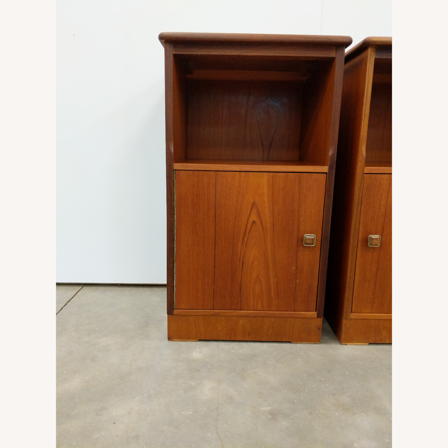 2 Vintage Mid Century Modern Teak Nightstands - image-7