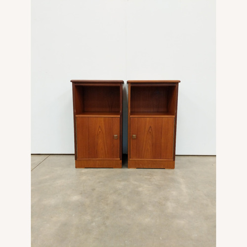Used 2 Vintage Mid Century Modern Teak Nightstands for sale on AptDeco