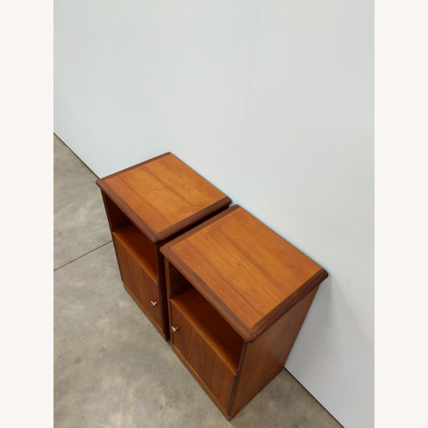 2 Vintage Mid Century Modern Teak Nightstands - image-4