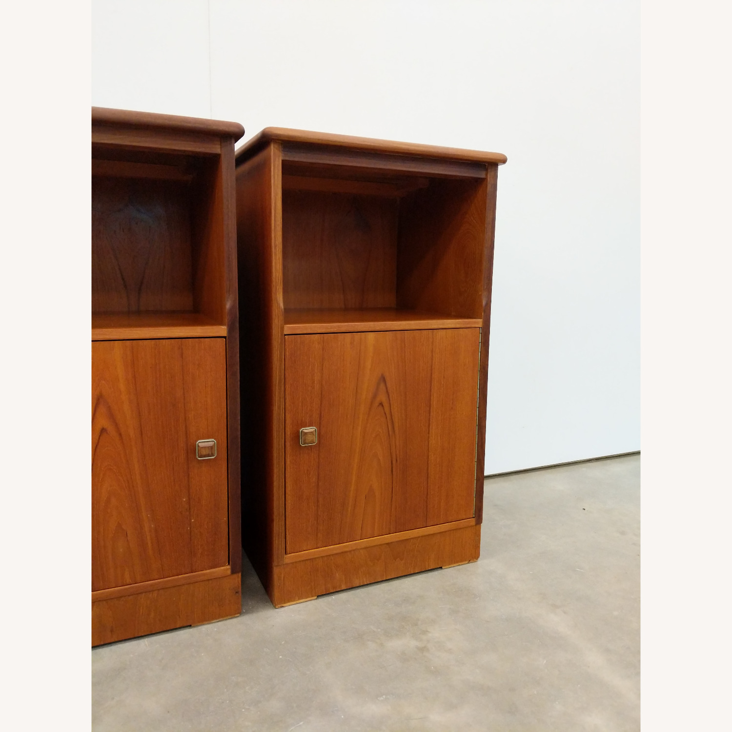 2 Vintage Mid Century Modern Teak Nightstands - image-6