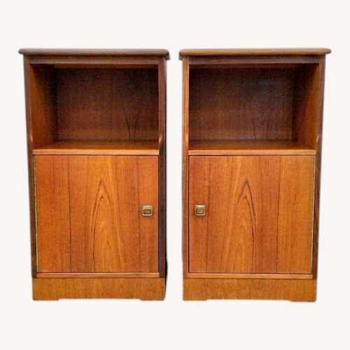 Used 2 Vintage Mid Century Modern Teak Nightstands for sale on AptDeco
