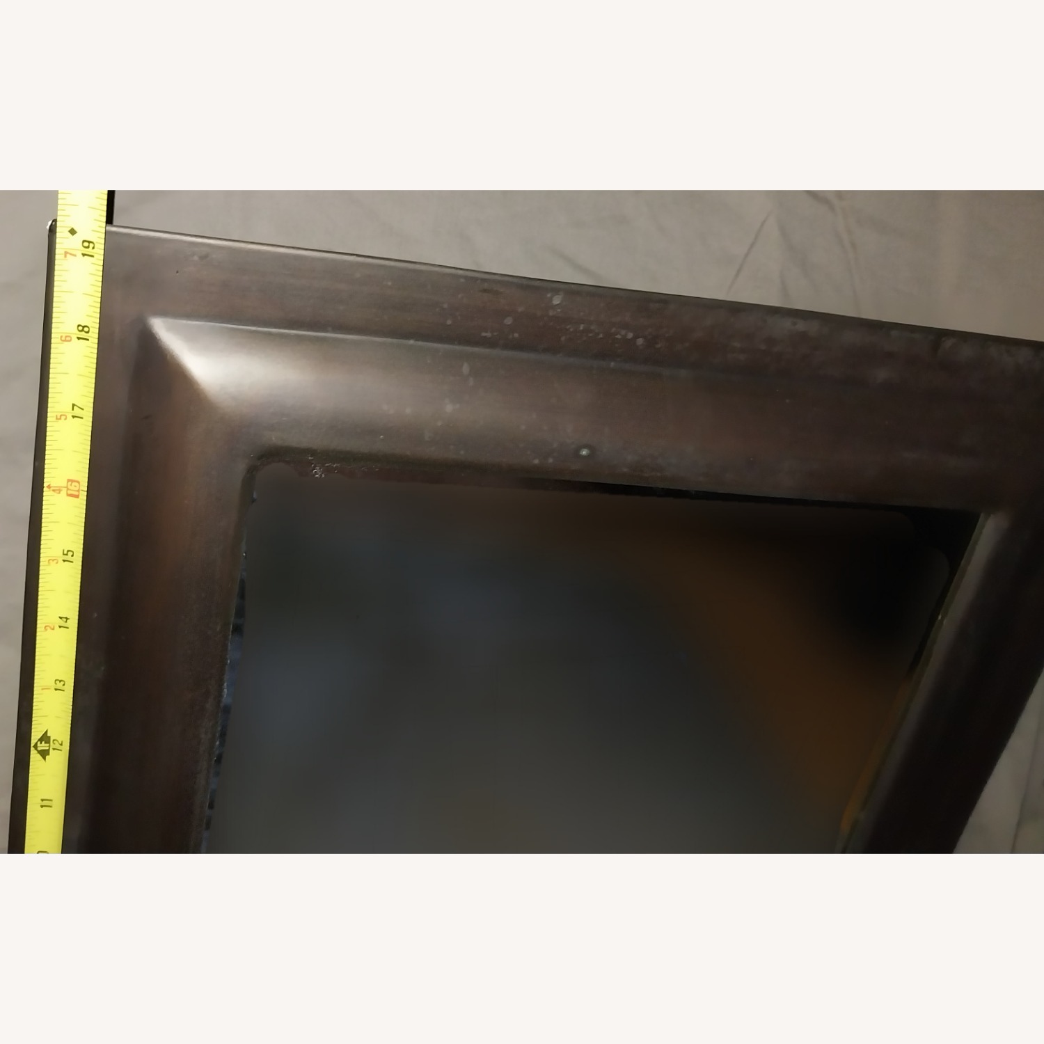 Dark Bronze Metal Wall Mirror - image-12