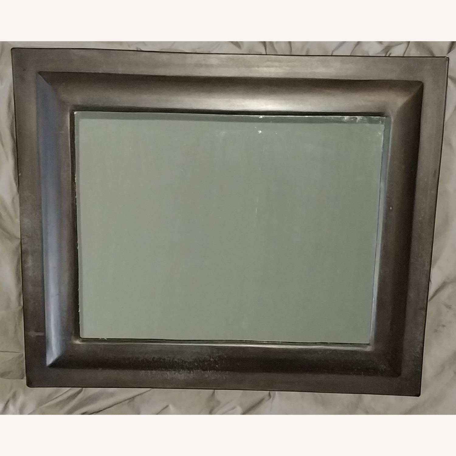 Dark Bronze Metal Wall Mirror - image-1