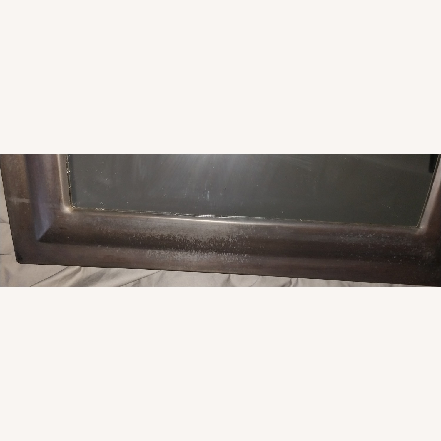 Dark Bronze Metal Wall Mirror - image-9