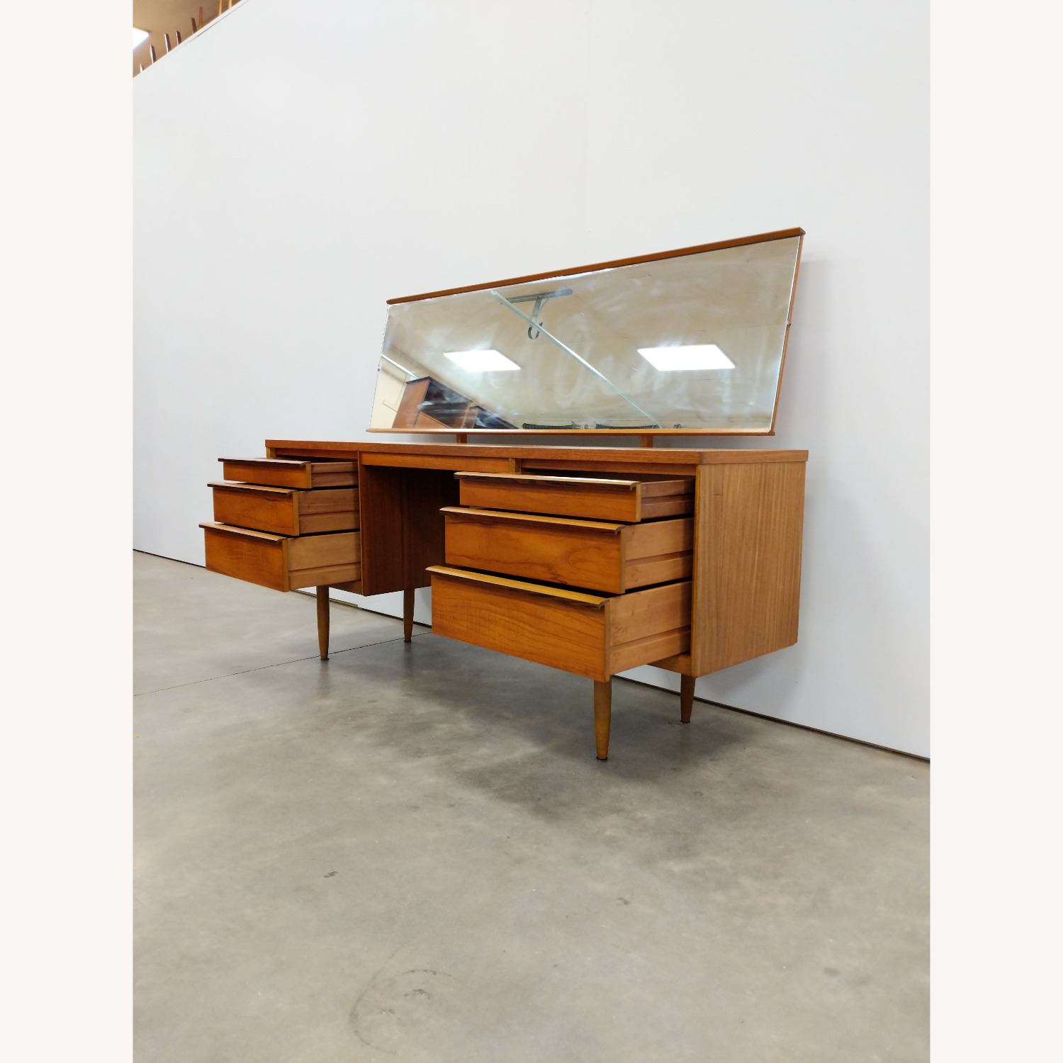 Vintage Mid Century Modern Austinsuite Vanity - image-3