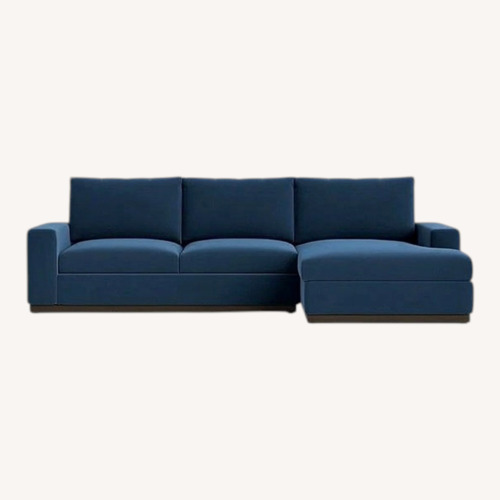 Used Joybird Holt Sectional with Storage in Navy for sale on AptDeco