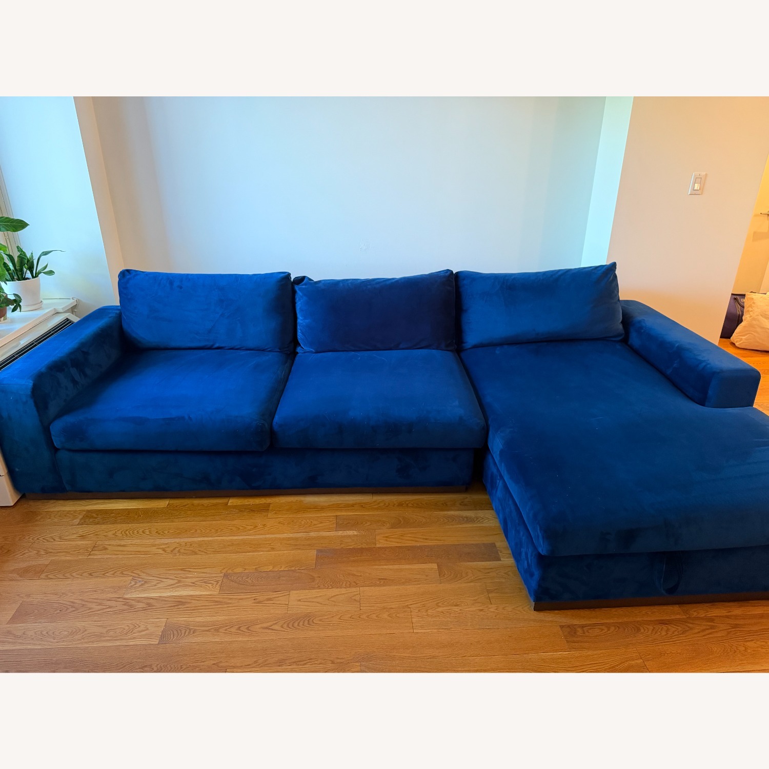 Joybird Holt Sectional with Storage in Navy - image-1