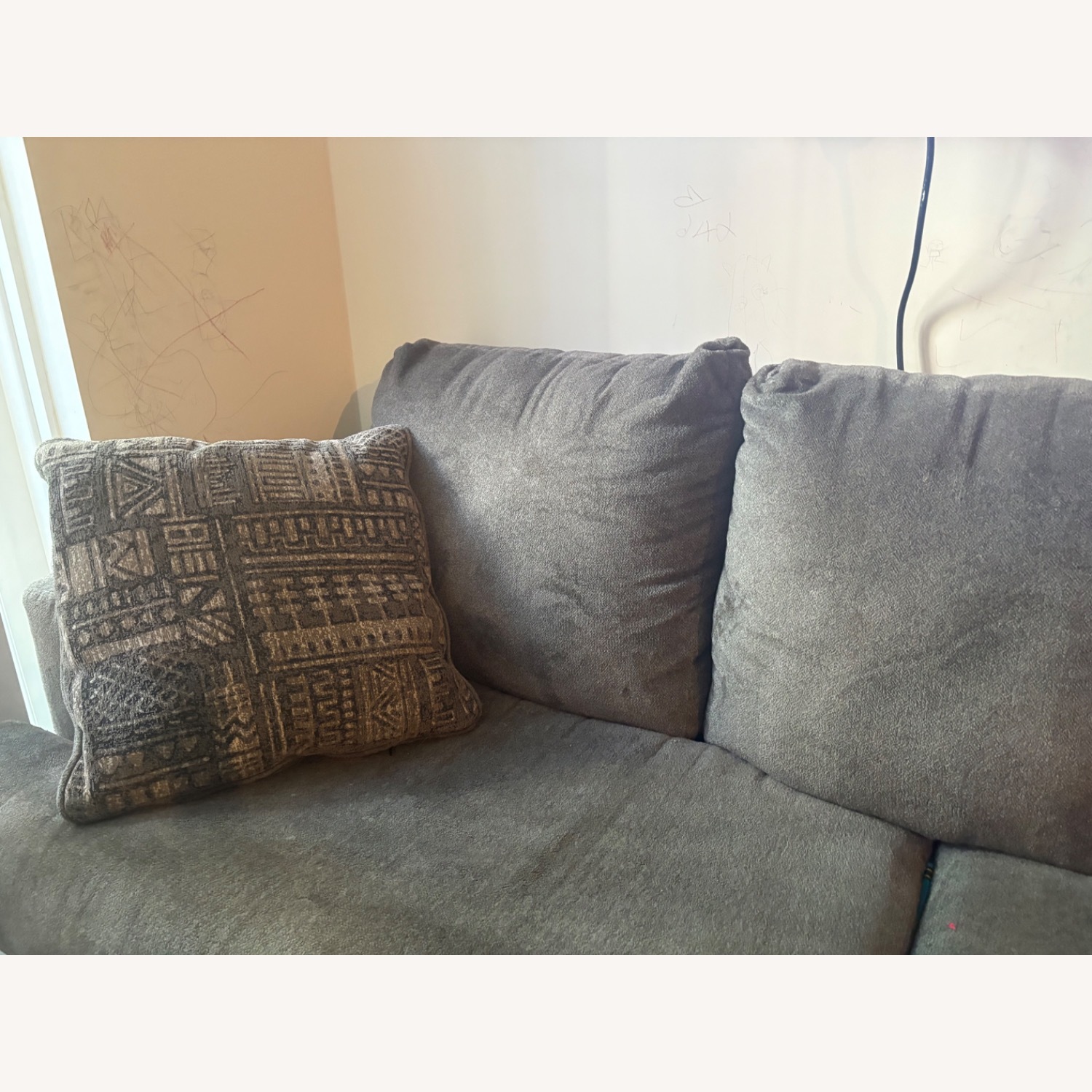 Ashley Furniture Light Gray 3+ Seater Sofa - image-3