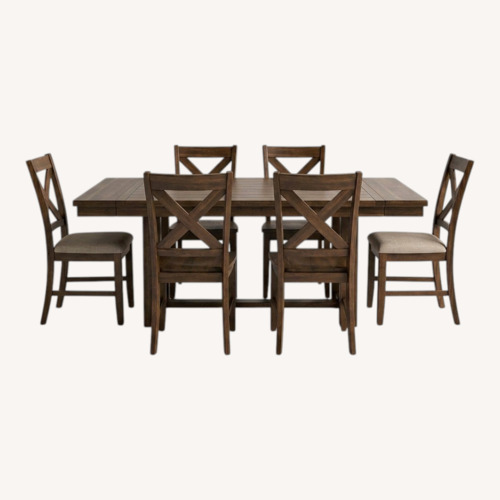 Used Ashley Furniture Dark Brown Dining Set for sale on AptDeco