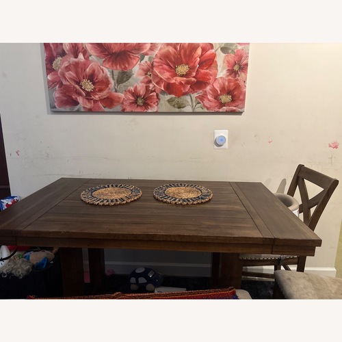 Used Ashley Furniture Dark Brown Dining Set for sale on AptDeco