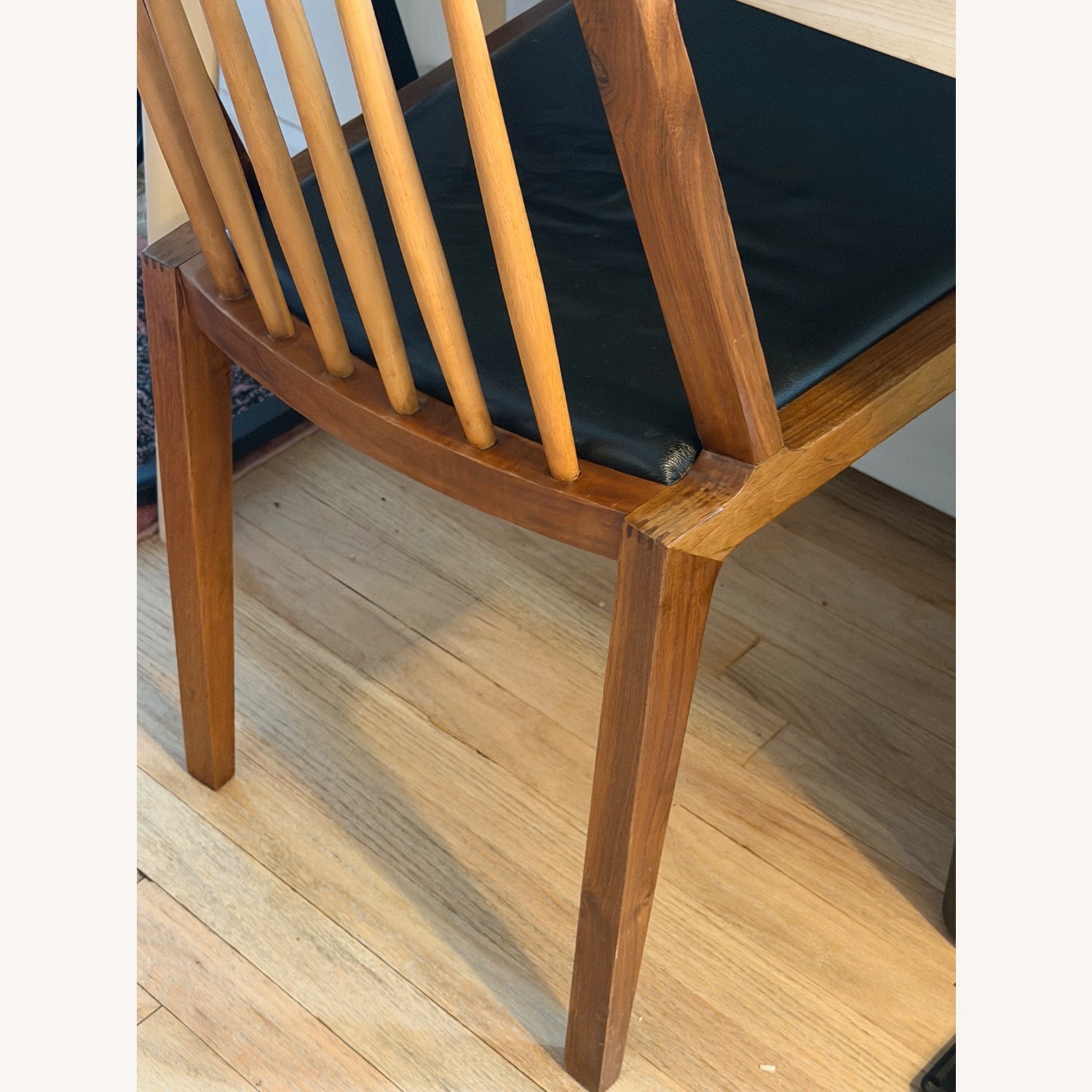 Organic Modernism Dark Brown Wood Dining Chairs - image-5