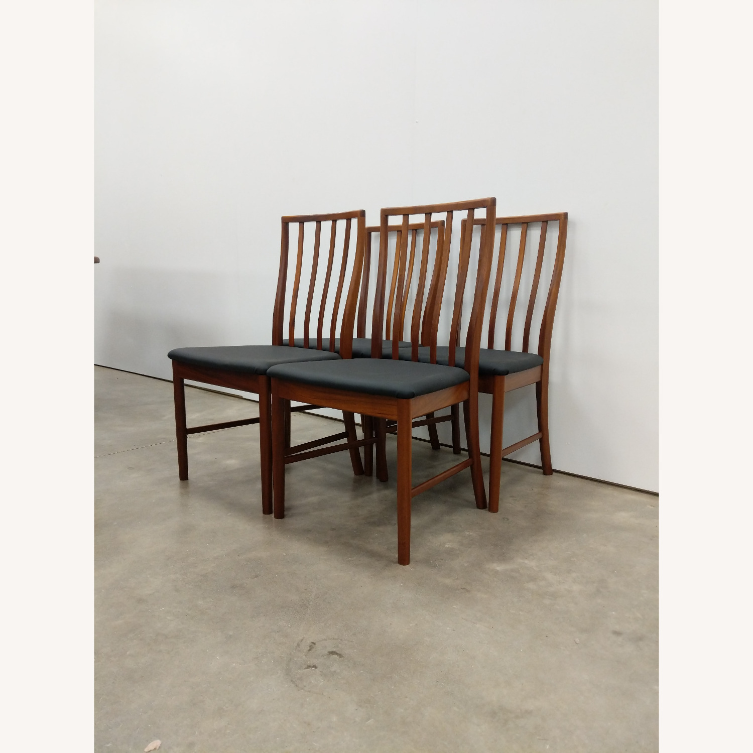 4 Vintage Mid Century McIntosh Dining Chairs - image-6