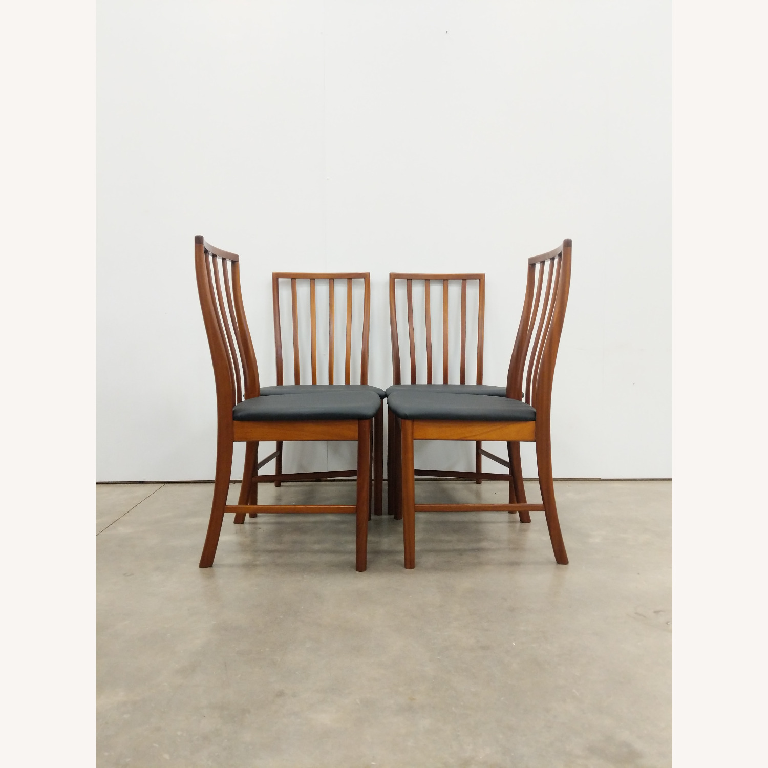 4 Vintage Mid Century McIntosh Dining Chairs - image-2