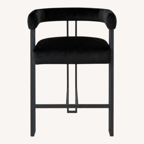Used Pop Maison Black Velvet Dining Chairs for sale on AptDeco