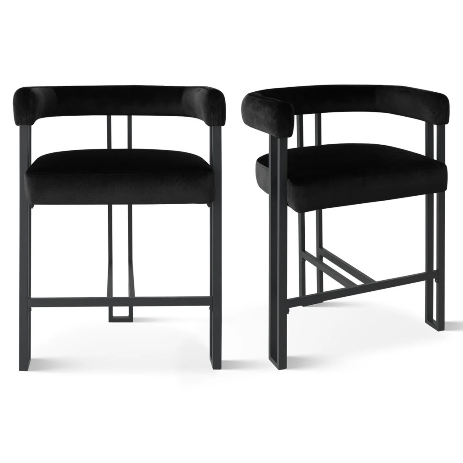 Pop Maison Black Velvet Dining Chairs - image-4