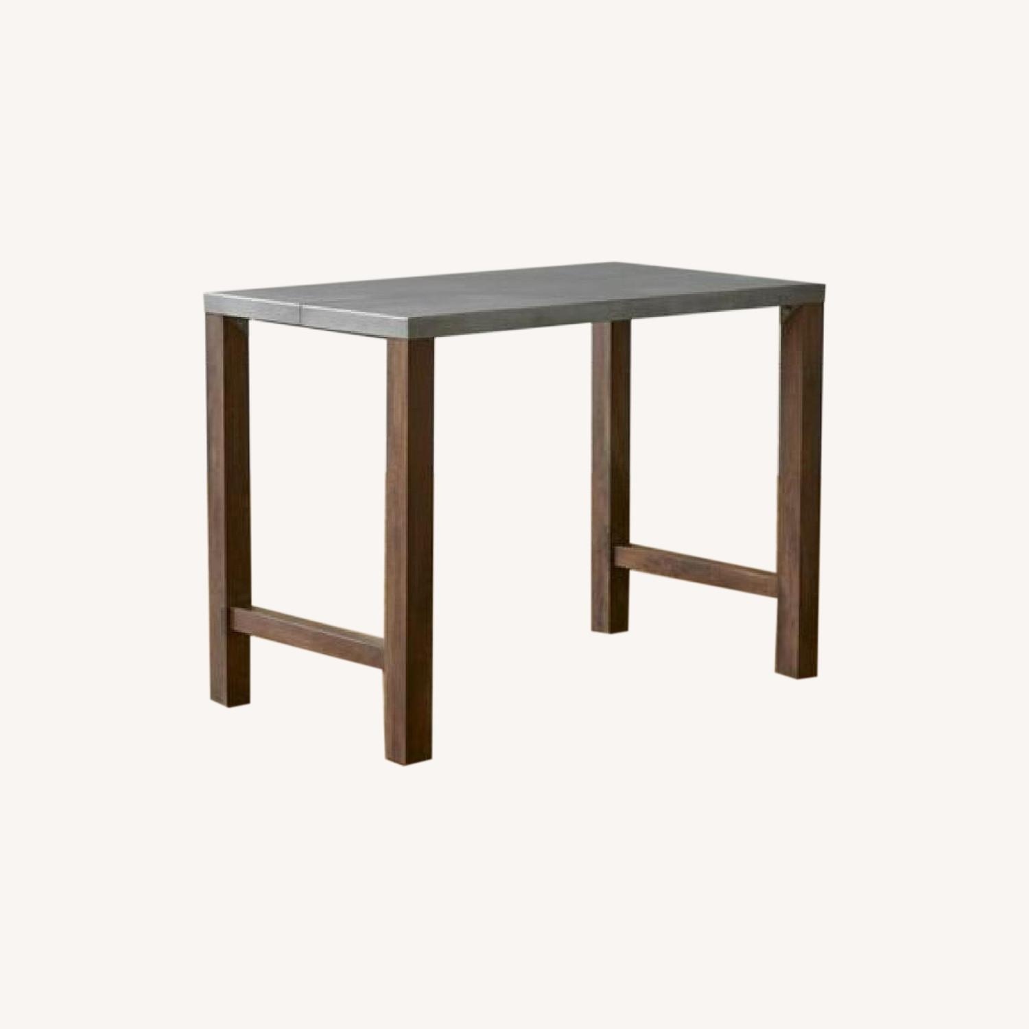 Crate & Barrel Galvin Light Gray Wood Dining Table - image-4