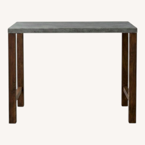 Used Crate & Barrel Galvin Light Gray Wood Dining Table for sale on AptDeco