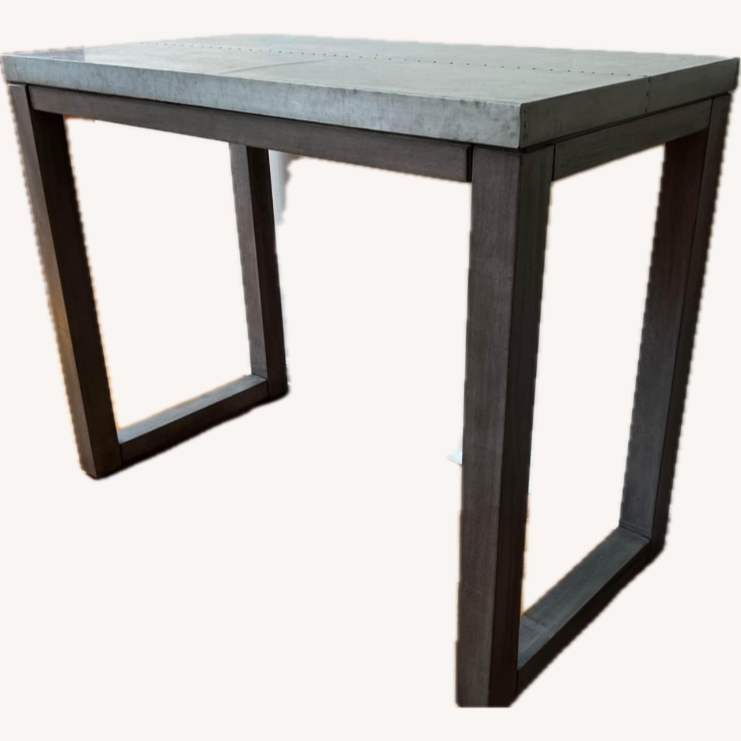 Crate & Barrel Galvin Light Gray Wood Dining Table - image-2