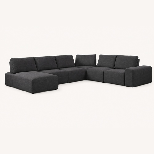Used Rooms To Go Gray 5 Piece Sectional for sale on AptDeco