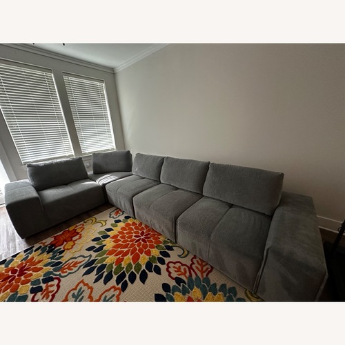Used Rooms To Go Gray 5 Piece Sectional for sale on AptDeco