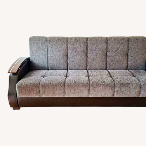 Used European Couch Dark Gray Fabric Sleeper Sofa for sale on AptDeco