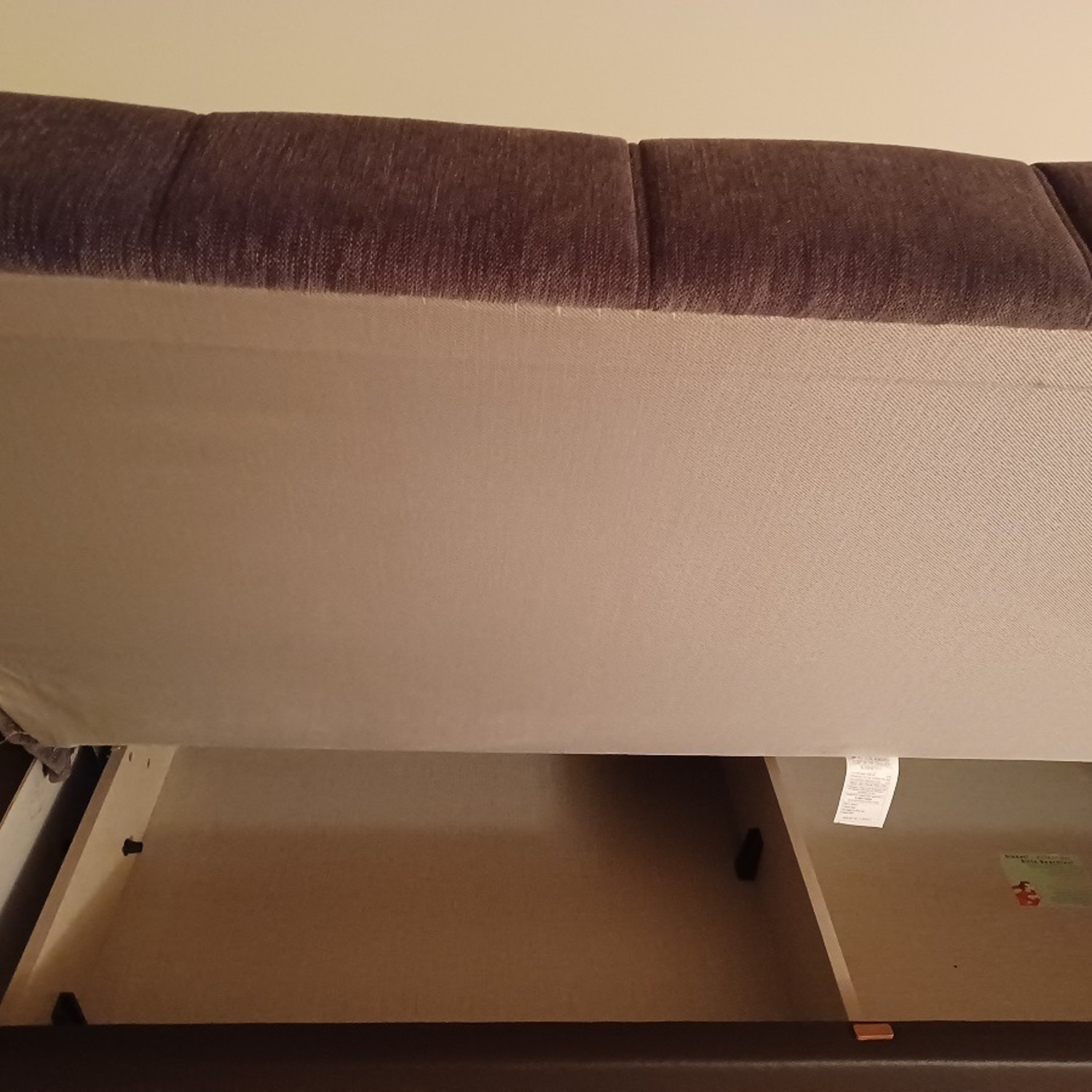 European Couch Dark Gray Fabric Sleeper Sofa - image-8