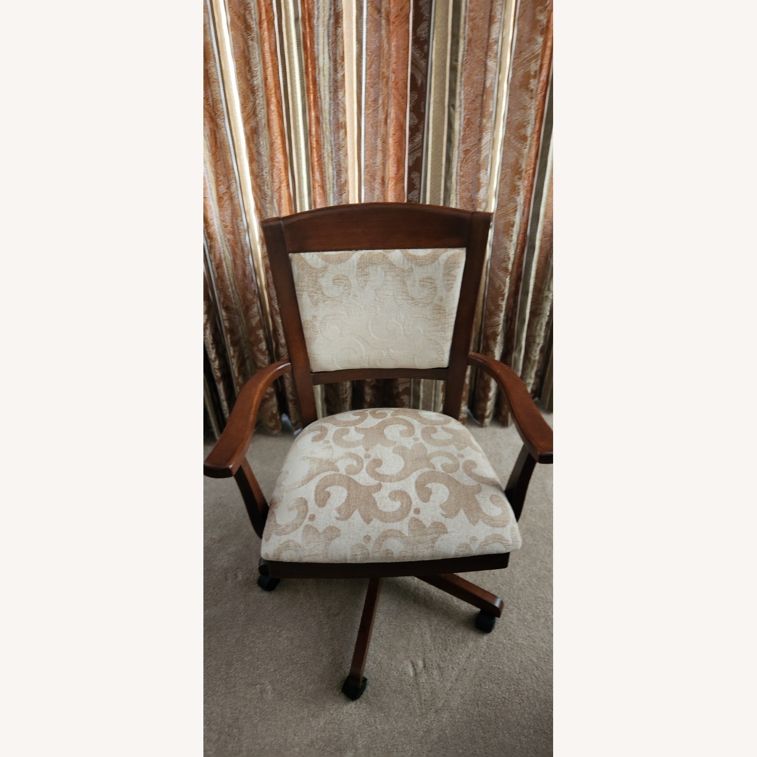 Rectangular Dining Table with 6 Swivel Chairs - image-2