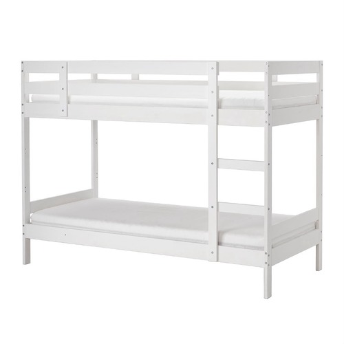 Used IKEA Mydal White Wood Bunk Bed for sale on AptDeco