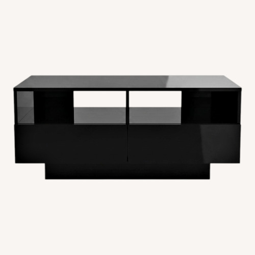 Used Coffee Table with LED Lights and Drawers for sale on AptDeco