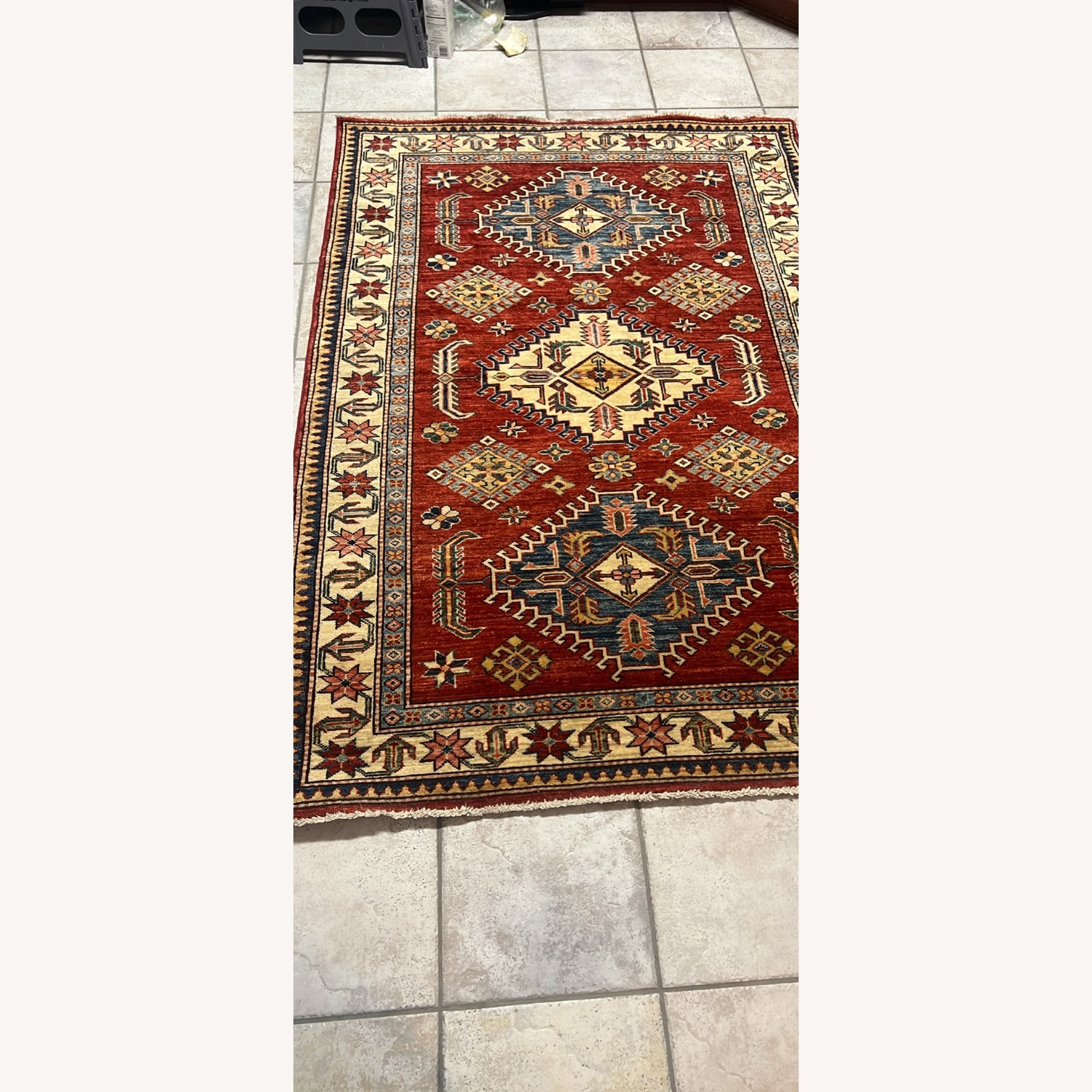 Afghan Kazak Traditional Tribal Design Rug - image-6