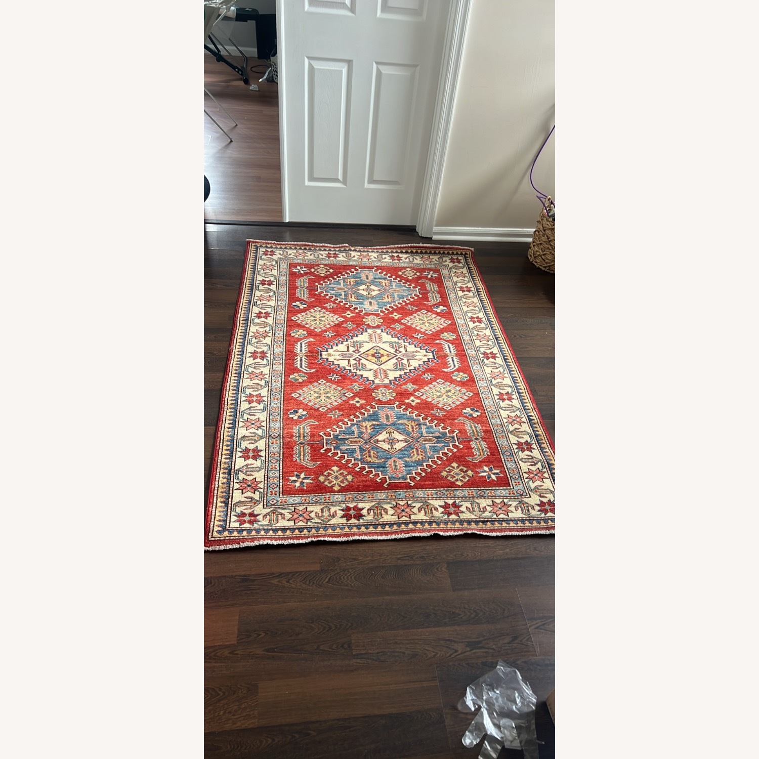 Afghan Kazak Traditional Tribal Design Rug - image-3