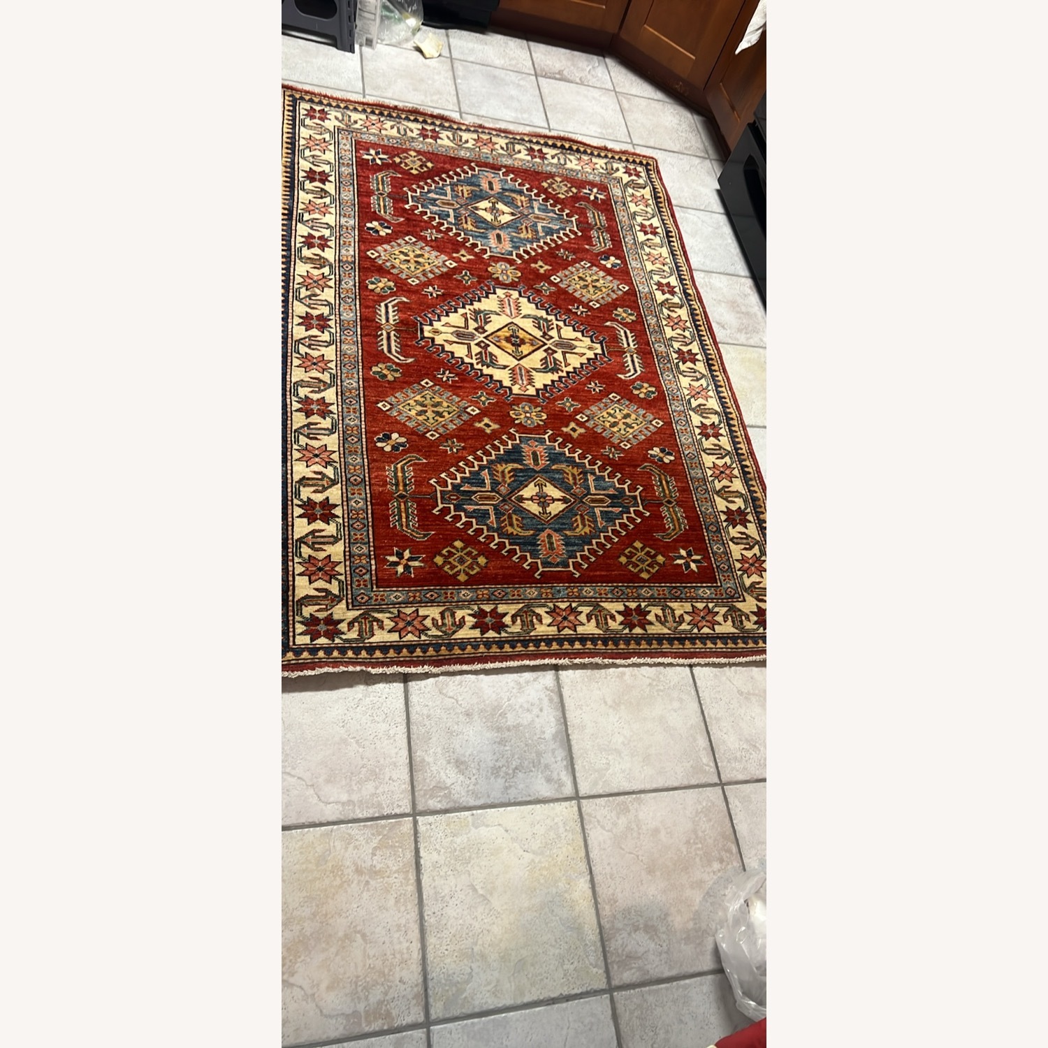 Afghan Kazak Traditional Tribal Design Rug - image-4