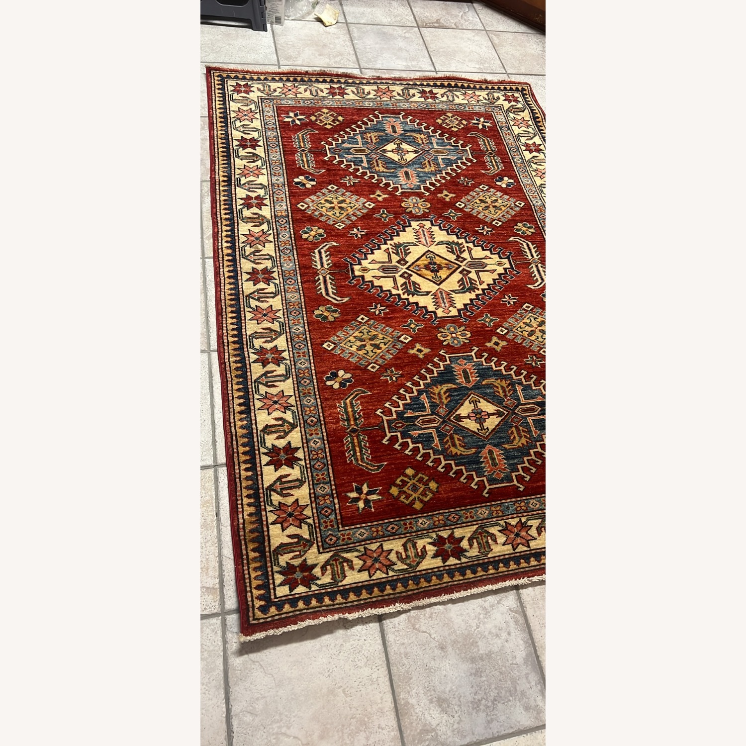 Afghan Kazak Traditional Tribal Design Rug - image-5