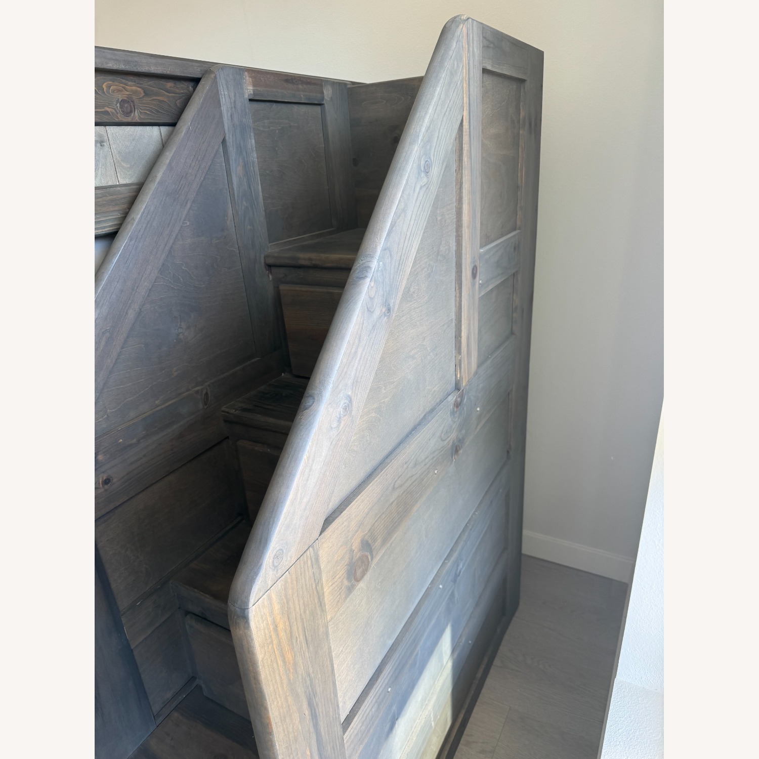 Living Spaces Dark Gray Wood Bunk Bed - image-4