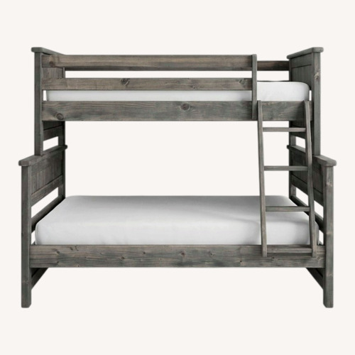 Used Living Spaces Dark Gray Wood Bunk Bed for sale on AptDeco