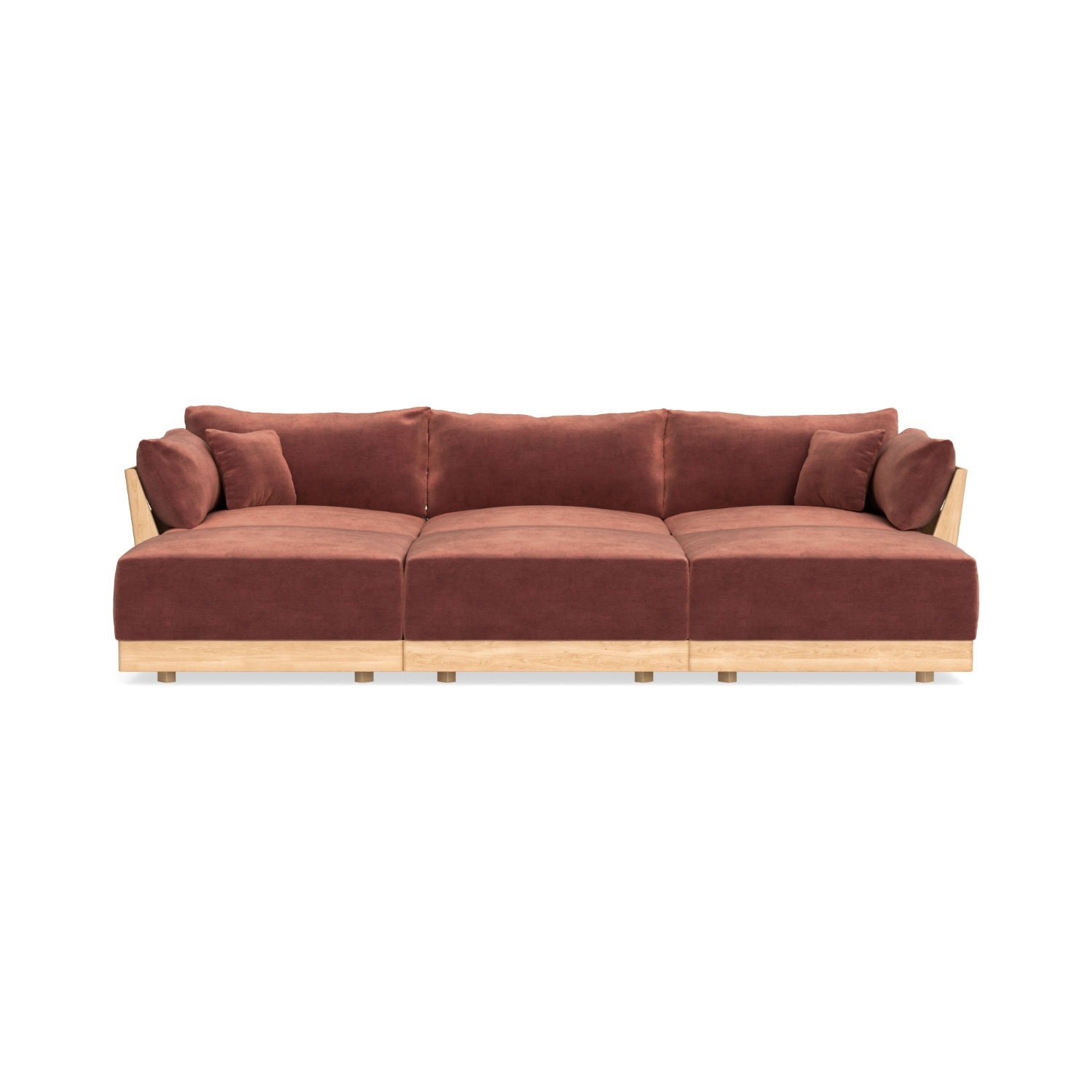 Inside Weather Modular 3-Seater Sofa in Rust - image-4