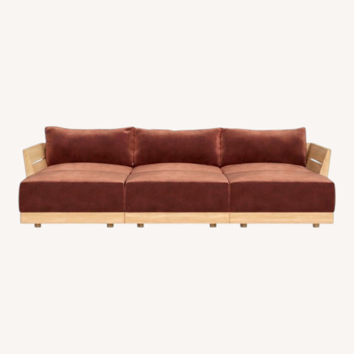 Used Inside Weather Modular 3-Seater Sofa in Rust for sale on AptDeco