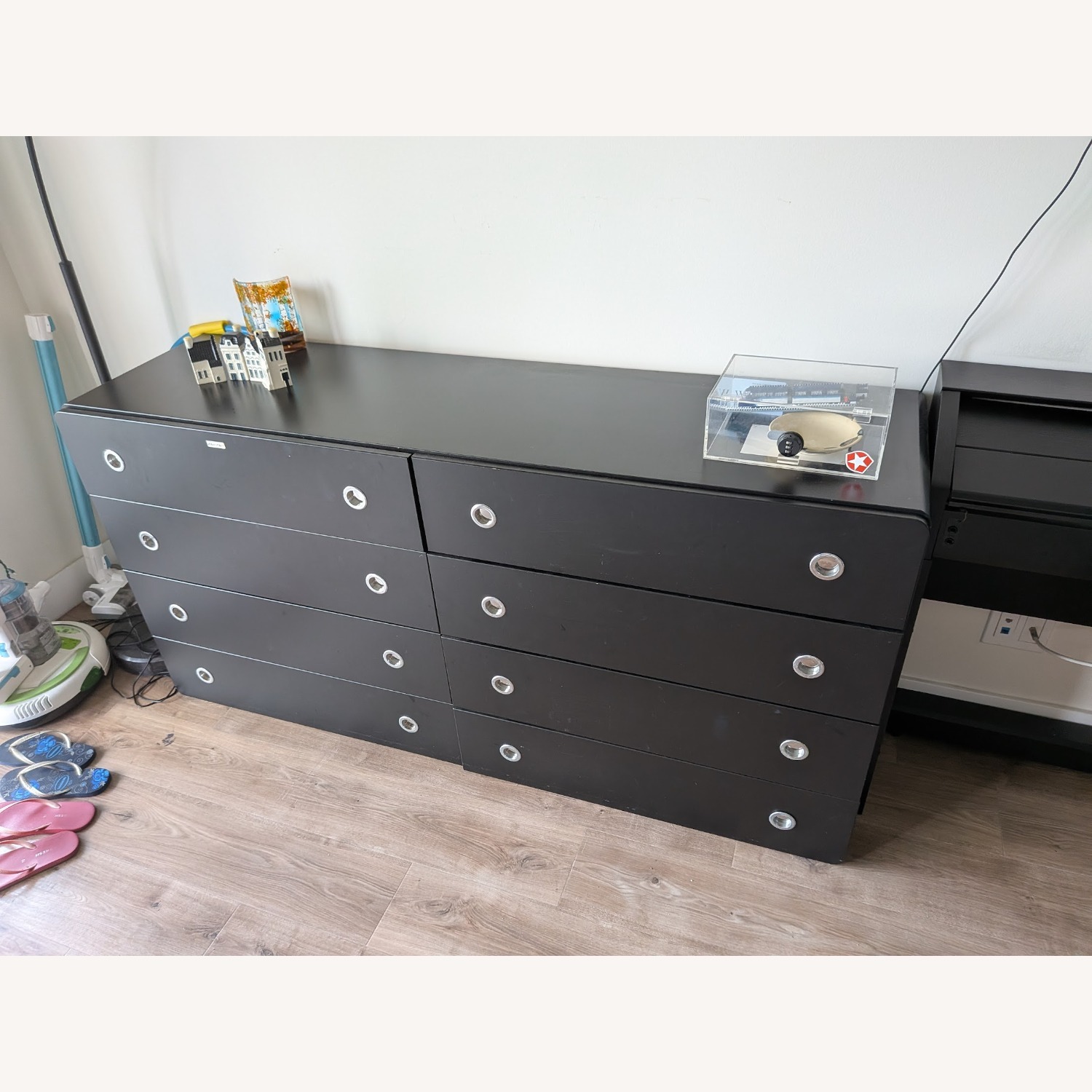 Black Wood Dresser - image-2