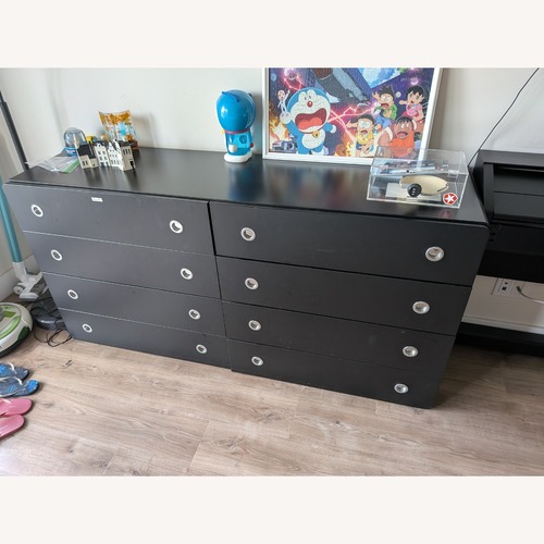 Used Black Wood Dresser for sale on AptDeco