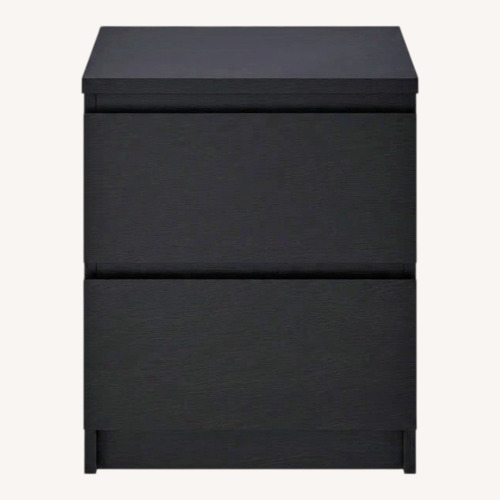 Used IKEA Black Wool Blend Nightstands for sale on AptDeco