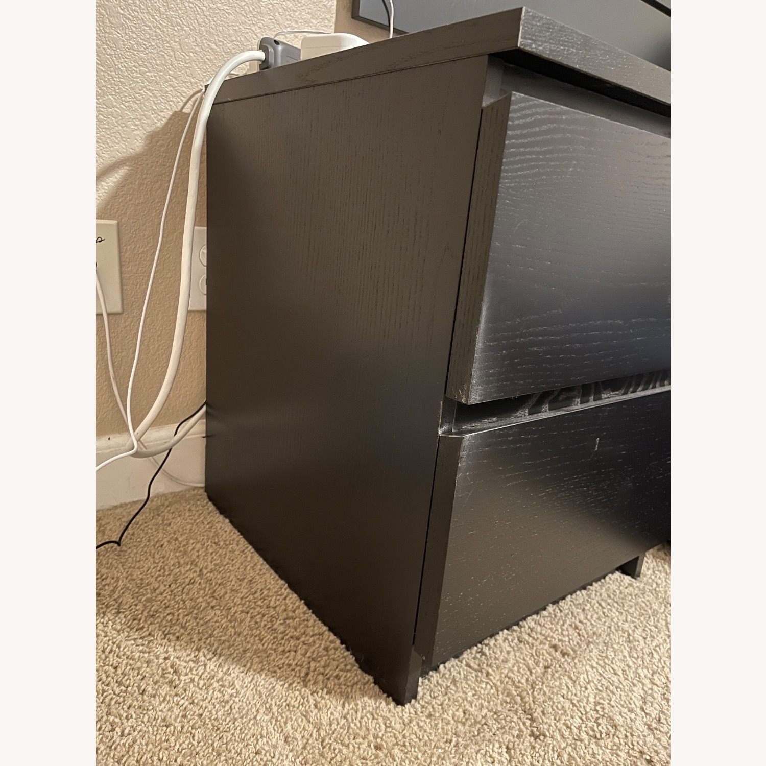 IKEA Black Wool Blend Nightstands - image-2