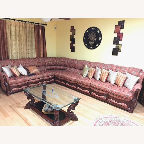 Used Vintage/Antique Finds Red 3+ Piece Sectional for sale on AptDeco