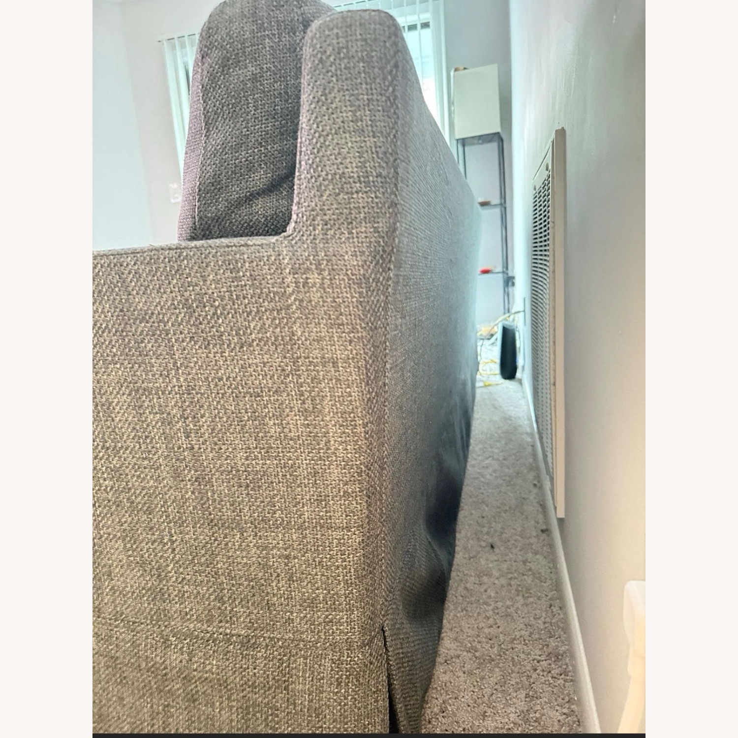 Dark Gray Fabric 3+ Seater Sofa - image-4