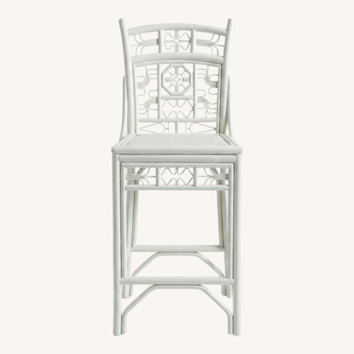 Used Bamboo Rattan Indochine Bohemian Costal Bar Stools for sale on AptDeco