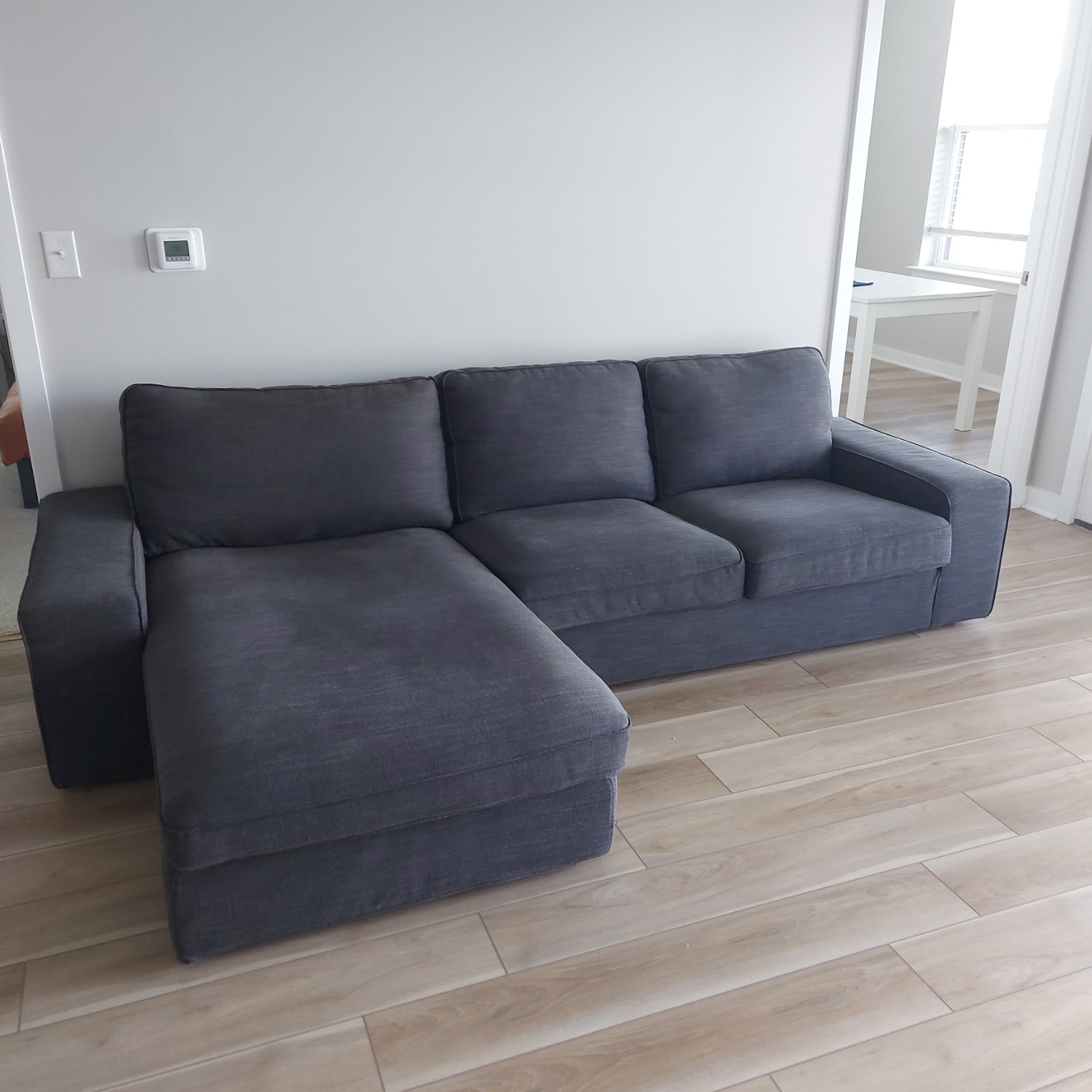 IKEA Dark Gray Chaise Lounge - image-3