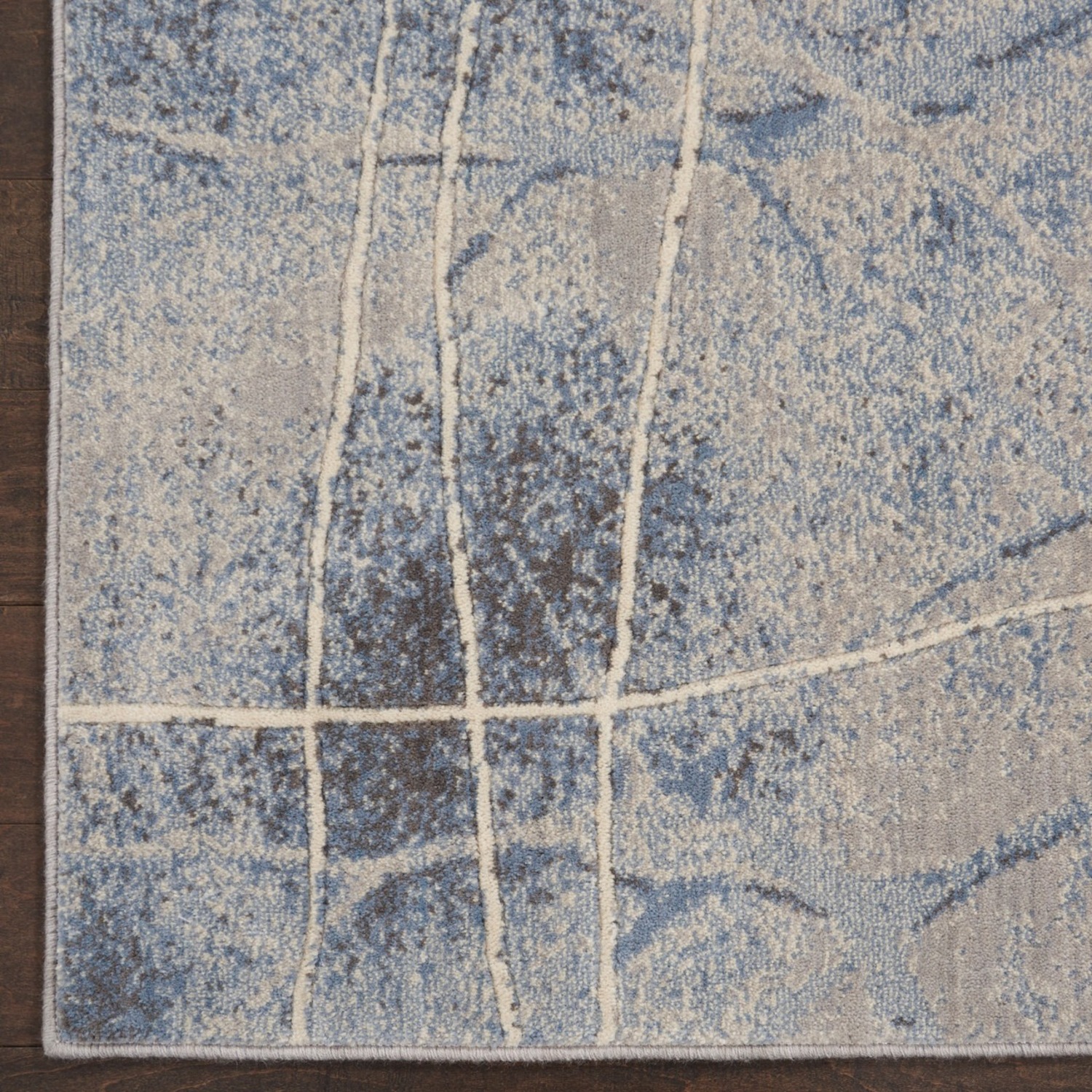 Silver Blue Area Rug 5 ft x 7 ft - image-3