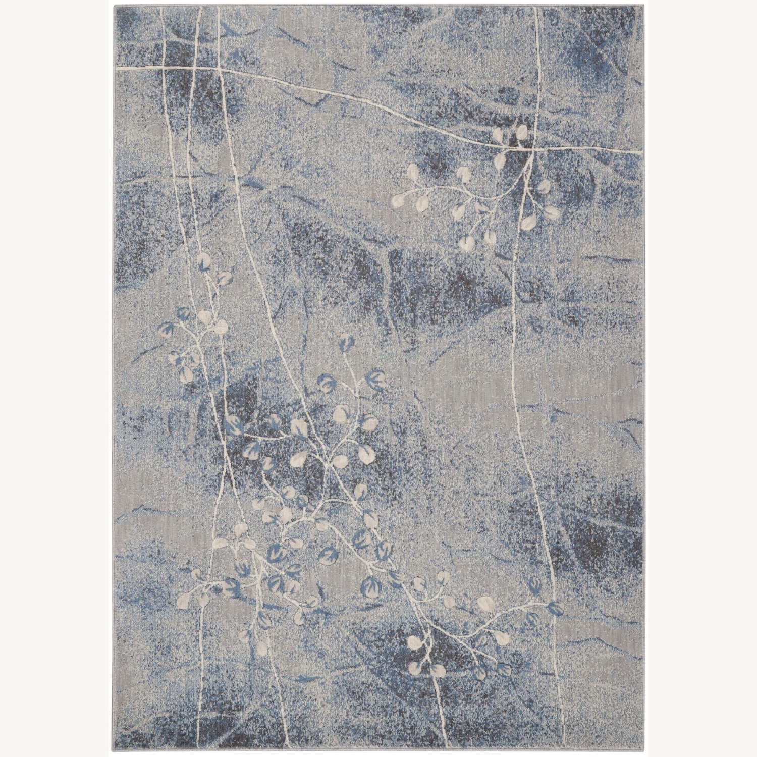Silver Blue Area Rug 5 ft x 7 ft - image-1
